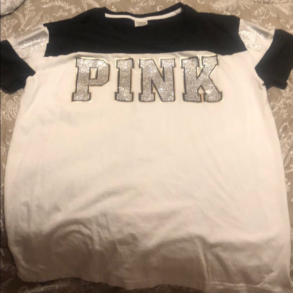 Victoria’s Secret PINK glitter T-shirt